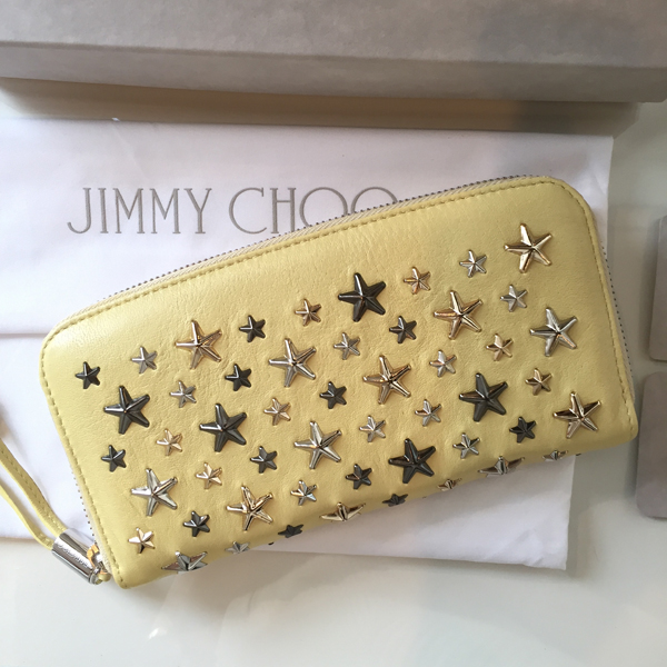 2016新作 JIMMY CHOO ジミーチュウコピー 大人気 長財布 星スタッズ Filipa